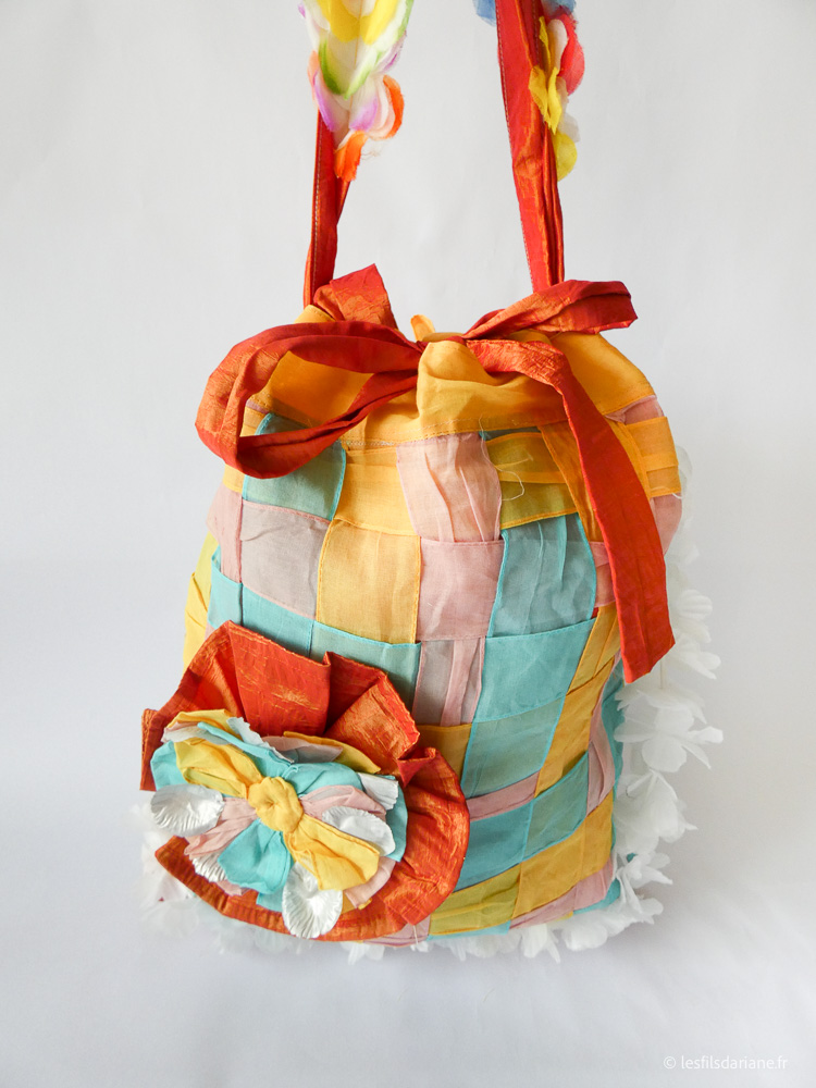 Photo sac porté épaule multicolore (4)
